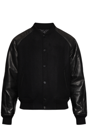 Loewe Leather jacket with embossed logo on the pocket | Men's | Vitkac